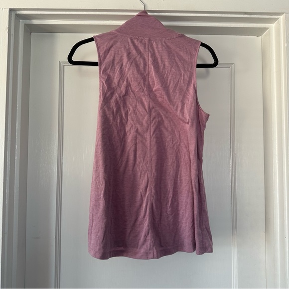Yogalicious Tank Top Womens M Medium Pink Sleeveless Mock Neck Lightweight - Picture 2 of 5